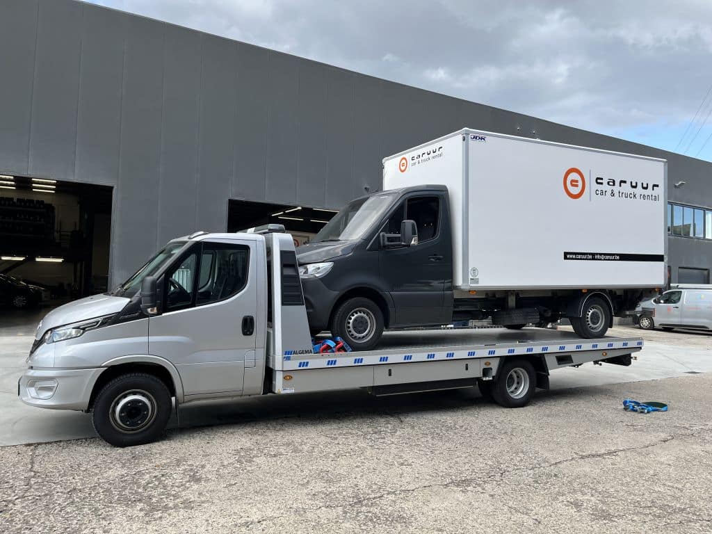 ALGEMA FIT-ZEL oprijwagens op Iveco Daily